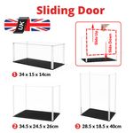 Large Display Case Acrylic Box Sliding Door Model Figures Tall Doll High Trophy