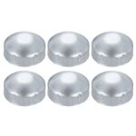 6Pcs Chain Link Fence Post Cap Dome External Post Caps Fit 2-3/8" OD Pipe