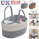 Nappy Caddy,Baby Diaper Caddy Organiser, Portable Nursery Storage Basket UK