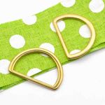 GOLD METAL D-RINGS D RING WELDED Size (Internal Width) 25mm