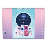 NIVEA Pamper Me With Care Gift Set (6 Products), Women's Gift Set Bodycare