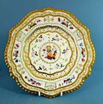 Chamberlains Worcester Plate C 1830     Stunning Cabinet Plate 8.9inches
