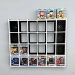 Display Shelf for Bitty Pop 30 slots black white organizer
