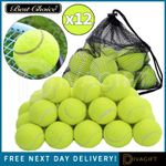 12 x TENNIS BALLS HIGH QUALITY SPORTS OUTDOOR CRICKET BEACH DOG FETCH TOY BALL