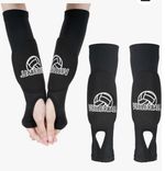 Tucnoeu Womens Volleyball Arm Pads with Protective Pads Thumb Holes Wrist Guard