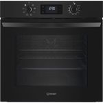 Indesit IO 253 B UK Turn&Go Built In 60cm Electric Single Oven Black A