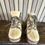 Kangol Mens Beige Nubuck Lace-Up Ankle Hiking Boots UK 6.5 EU 40.5