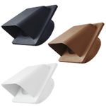 External Air Vent 100mm Hooded Duct Cover Gravity Flap Cowl Grille ABS Plastic