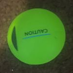 Caution Neon Green Tennis Ball Balls with "CAUTION" Print