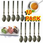 10x Tea Spoon Cutlery Set Teaspoons Tea Coffee Spoons Stainless Steel Silver UK