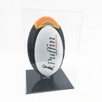 Rugby Ball Display Case Portrait (Deluxe)