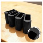 4PCS 50x22mm Ladder Rubber feet for traverse Outer Replacement Shoe Spare Part