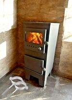UK seller no1 Budget wood burner ECO DESIGN with 2pipes and  2bends and brackets