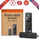 Amazon Fire TV Stick 4K Plus streaming device, supports Wi-Fi 6, Dolby Vision/At