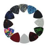 100pcs Medium 0.71mm 346 Rounded Triangle Guitar Picks Plectrums Celluloid