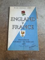 England V France Rugby Programme Twickenham 1977 Good Condition