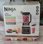 Ninja 2-in-1 Blender with 3 Automatic Programs 1200W Black BN750UK - New! L@@k!!