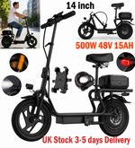 CHEEVALRY Foldable Electric Scooter 48V 15Ah 14 in Off Road E-Scooter for Adult