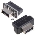 USB 3.0 (3.1 Gen 2) 19 Pin Header to USB 3.1 Type-E Type-C 20 Pin A-Key Header