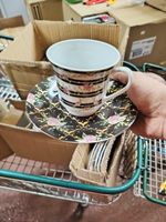 24 piece Tea Set Wholesale Vintage Tea Cups & Saucers Floral  Drinking Teacup