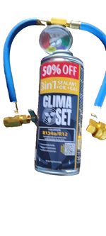 3 in 1 Air conditioning Refill Kit , R134a/R12 refrigerant can  and refill hose