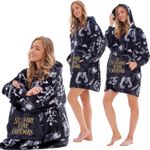 Ladies Nightmare Before Xmas Plush Soft Warm Snuggle Fleece Hoodie - Ex Store