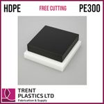 HDPE Sheet Cut to Size – Black & Natural PE300 Polyethylene Plastic Panel Block