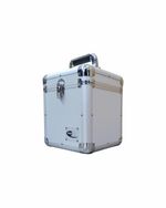 100 7" Singles Vinyl Flight Case Silver Neo Zilla