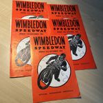Wimbledon Speedway Programmes 1964 - Job Lot Of 5