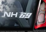 Nicky Hayden - Car Window Sticker - Superbike MotoGP Moto NH 69 Decal Sign - V02