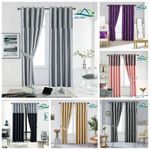 Crushed Velvet Band Curtains PAIR Eyelet Faux Silk Fully Lined Ring Top UK Sizes