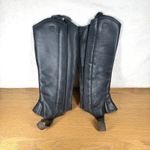 Ariat Classic III Half Chaps Womens Small Black Leather Horse Riding Equestrian