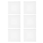 6Pcs Small Cotton Canvas for Painting Mini Canvas Boards White