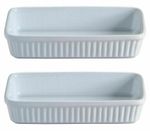 2x Mason Cash Rectangular Oven Baking Cooking Roasting Dish Tray - 18cm x 12cm