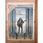 AC/DC WHO MADE WHO POSTER SIZED original music press advert from 1986 - UK
