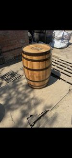 Fully Refurbished Oak Whiskey Barrel Tables