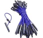 100 x Bungee Toggle Ties - 30cm, Elastic, Securing, Scaffold, Sheeting, Netting