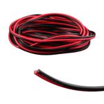 12V Mains Wire 16AWG 2.5A Power Extension Cable Black Red LED Strip Lights Van