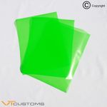 Green Headlight Tint Film [ 3 x A5 Sheets for Fog Lights ] Car Vinyl Wrap