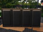 Mobile Bar 240cm LED Event Reception Counter | Noir Frame