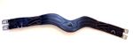 ELASTICATED ANATOMICAL LONG GIRTH JUMPING GIRTHS PADDED BLACK & BROWN LEATHER