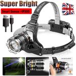 Super Bright 9900000LM LED USB Rechargeable Headlamp Headlight Head Torch Light
