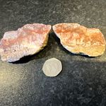 Natural polished agate specimens pair (2 pieces) Minerals/Crystals