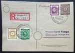 SBZ, R-Card, 1946, Mi. P 952 50A 47A 915, Das neue Dresden, VF. Dresden