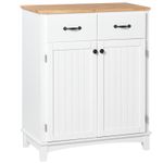 HOMCOM Simple Kitchen Cupboard Storage Cabinet w/ Drawer Living & Dining Room