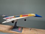 Vintage Alps Japan Super Sonic Concorde Battery Operated Toy Plane w/ Box 1960s