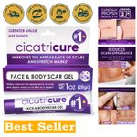 Advanced Scar Gel 1 oz - Clinically Proven Results in 2 Weeks for All Skin Types