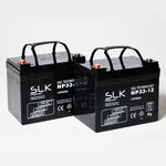 MOBILITY SCOOTER BATTERIES AGM/GEL 2 x 12v 12AH  22AH 33 36 40 50AH 55 75 100AH