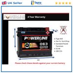 Battery fits NISSAN NOTE ALMERA MICRA PRIMERA KUBISTAR ALMERA TINO 063