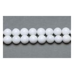 White Malaysian Jade Beads Plain Round 6mm Strand Of 60+